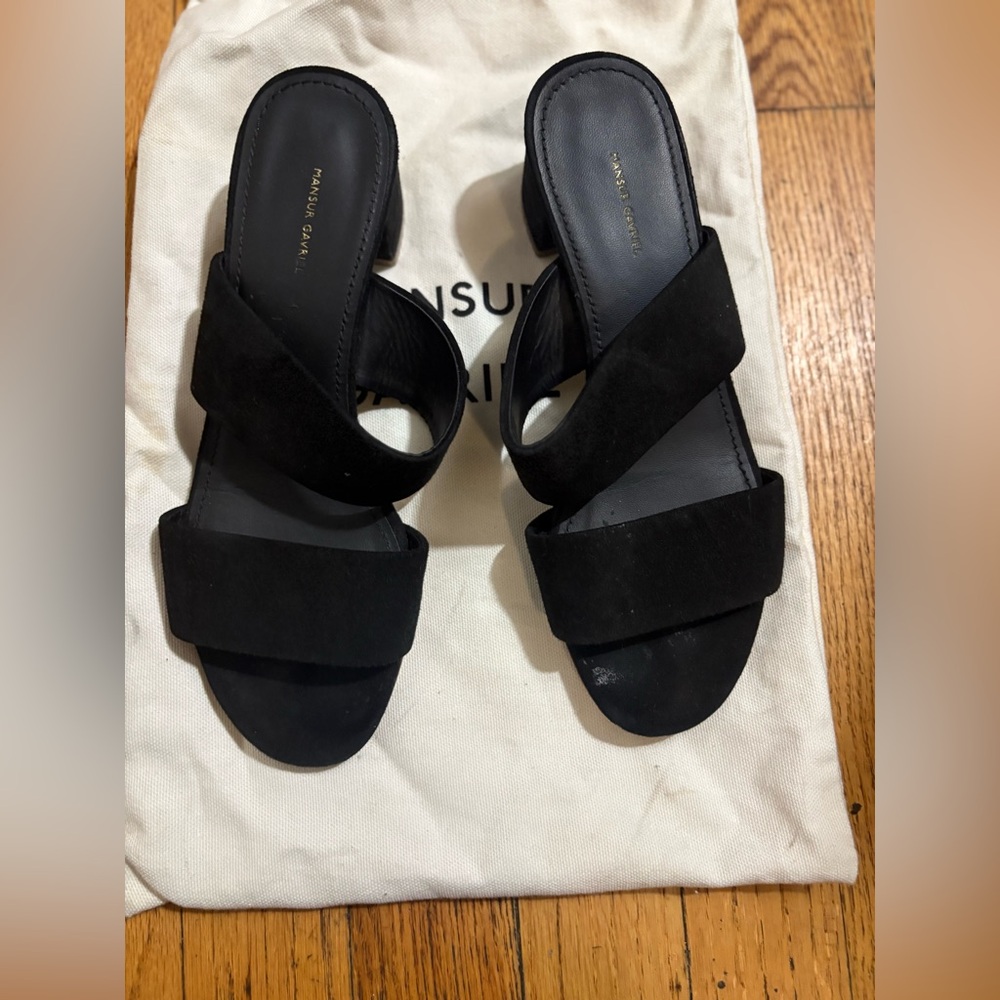 Mansur Gavriel Block Heel Sandals